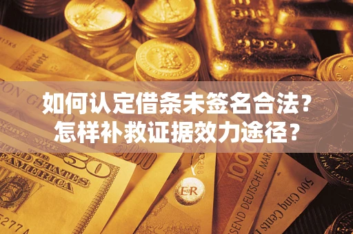 济南如何认定借条未签名合法？怎样补救证据效力途径？